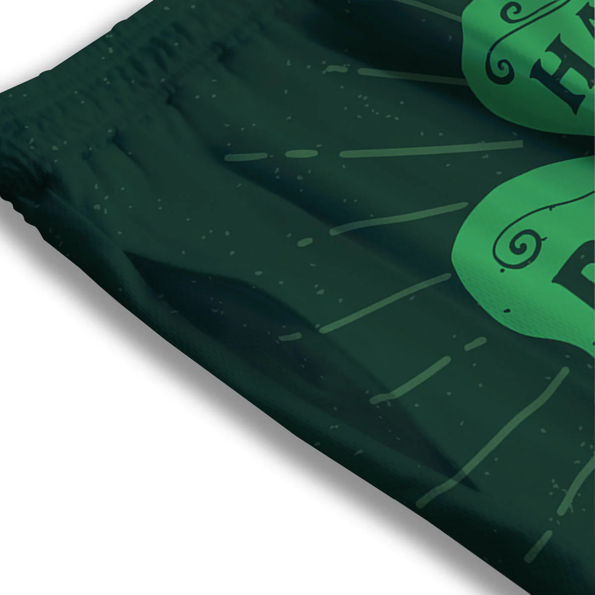 St. Patrick's Day Irish Clover Print Mesh Shorts - Image 3