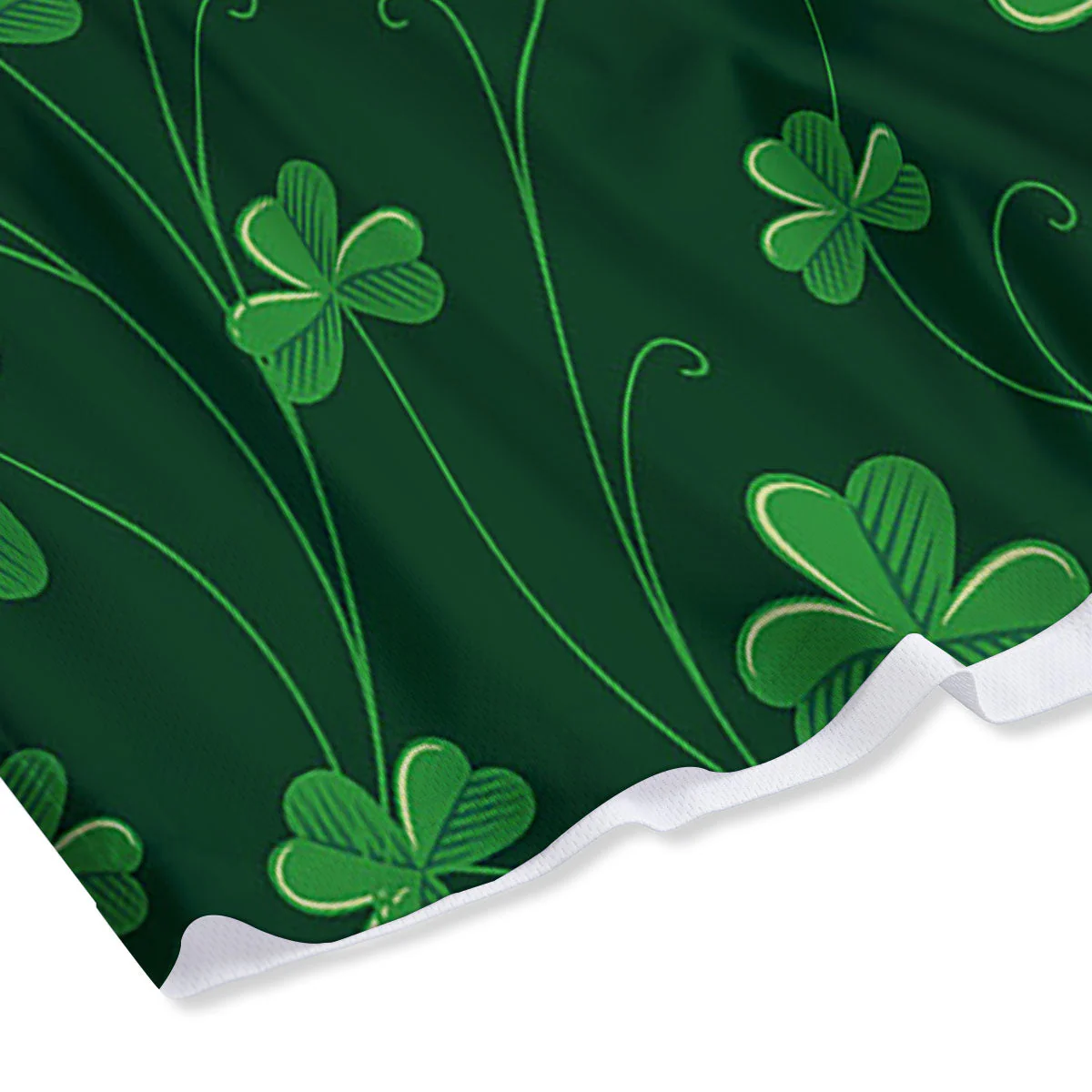 St. Patrick's Day Irish Leaf Print Mesh Shorts - Image 4