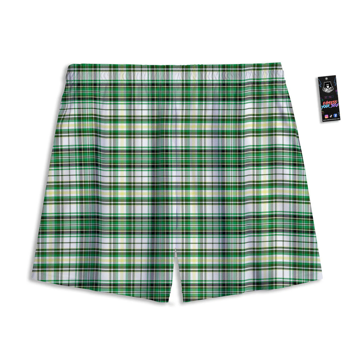 St. Patrick's Day Irish Tartan Print Mesh Shorts - Image 2