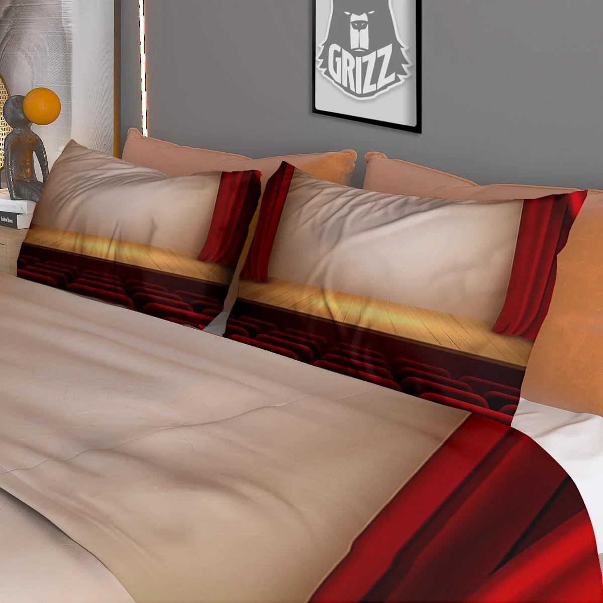 Stage Theater Print Duvet Cover Bedding Set - Image 3