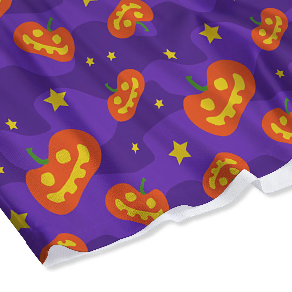 Star Halloween Print Pattern Mesh Shorts - Image 4