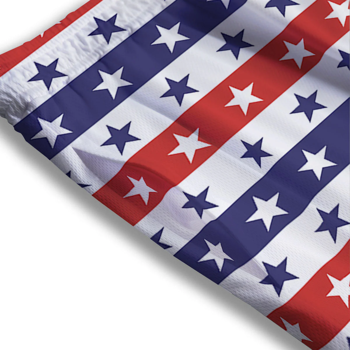 Star USA Patriotic Print Pattern Mesh Shorts - Image 3
