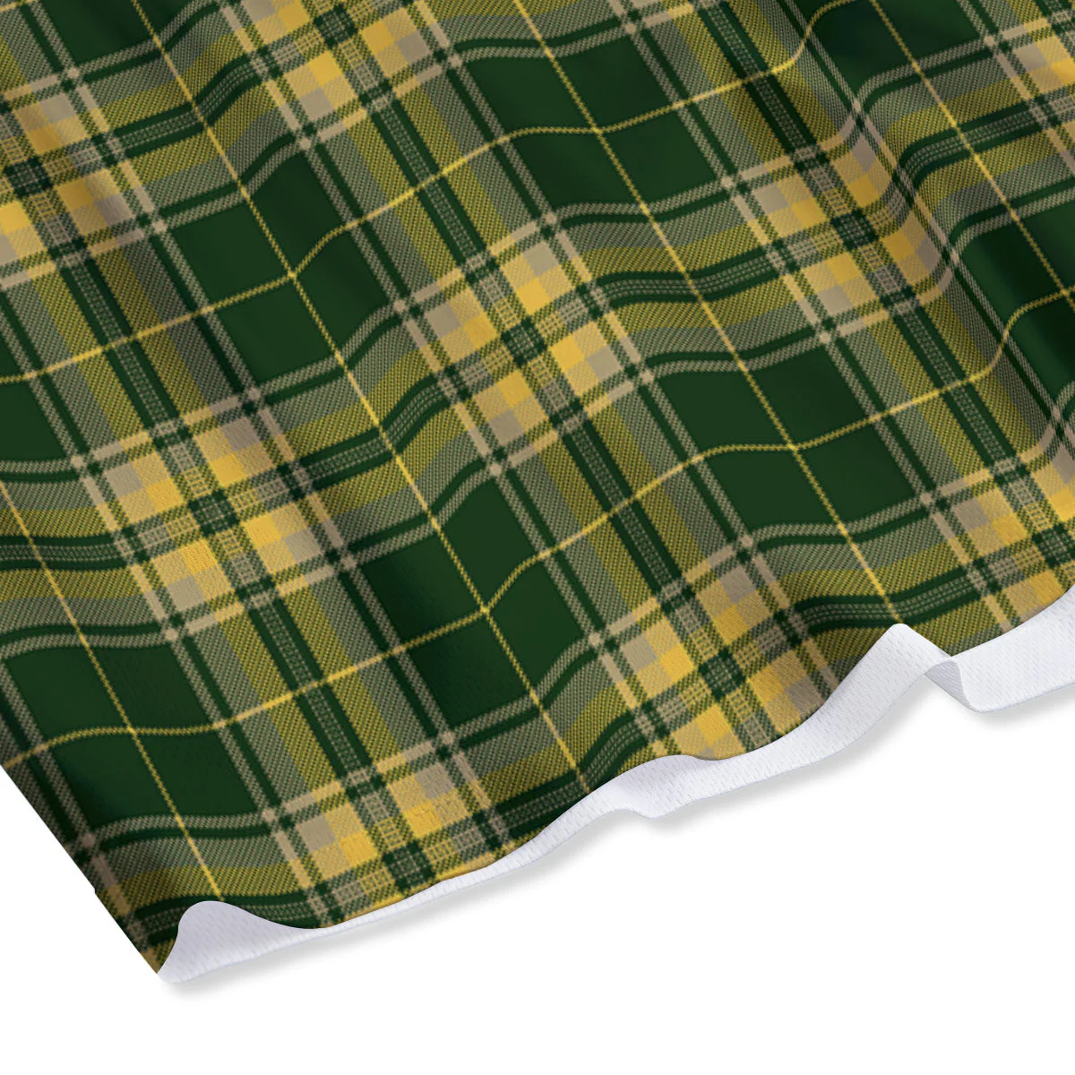 Stewart Tartan Yellow And Green Print Mesh Shorts - Image 4