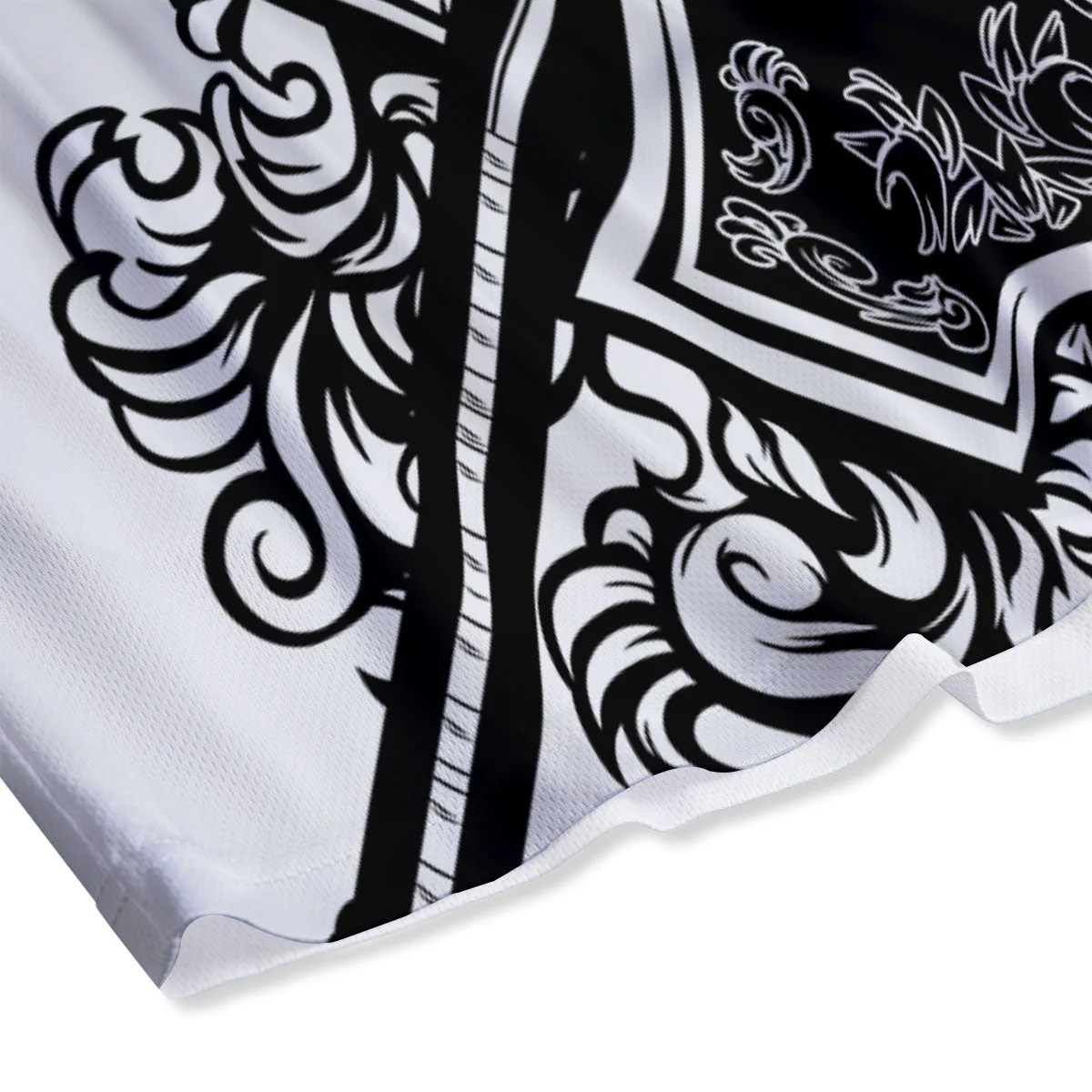 Sticks Lacrosse Ornate Wing Print Mesh Shorts - Image 4