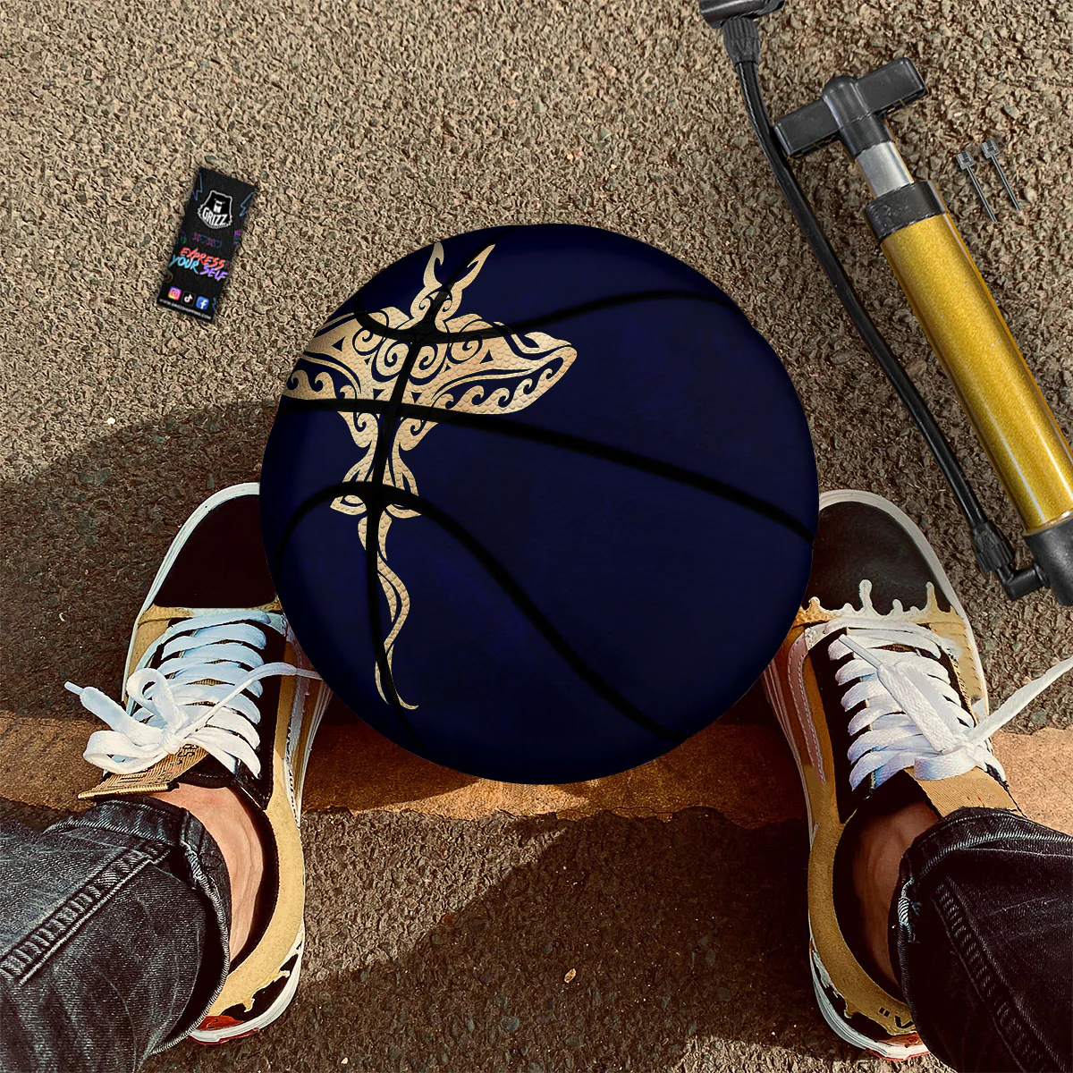 Stingray Spiritual Golden Print Basketball - Image 2