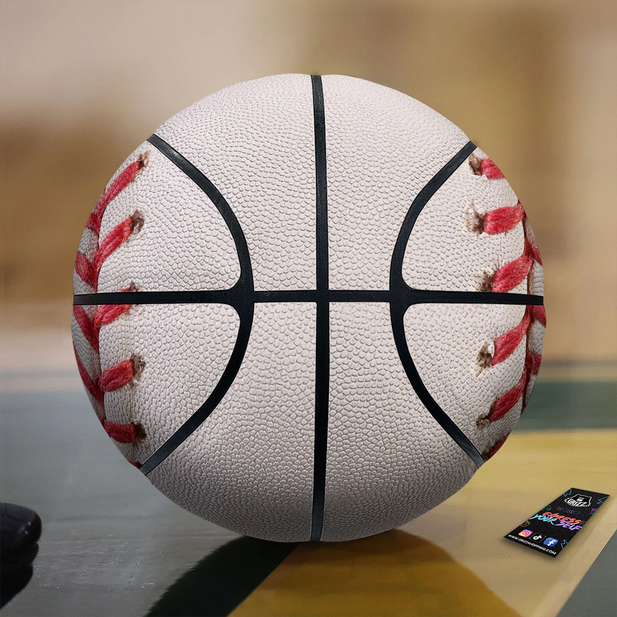 Stitching Baseball Print Basketball