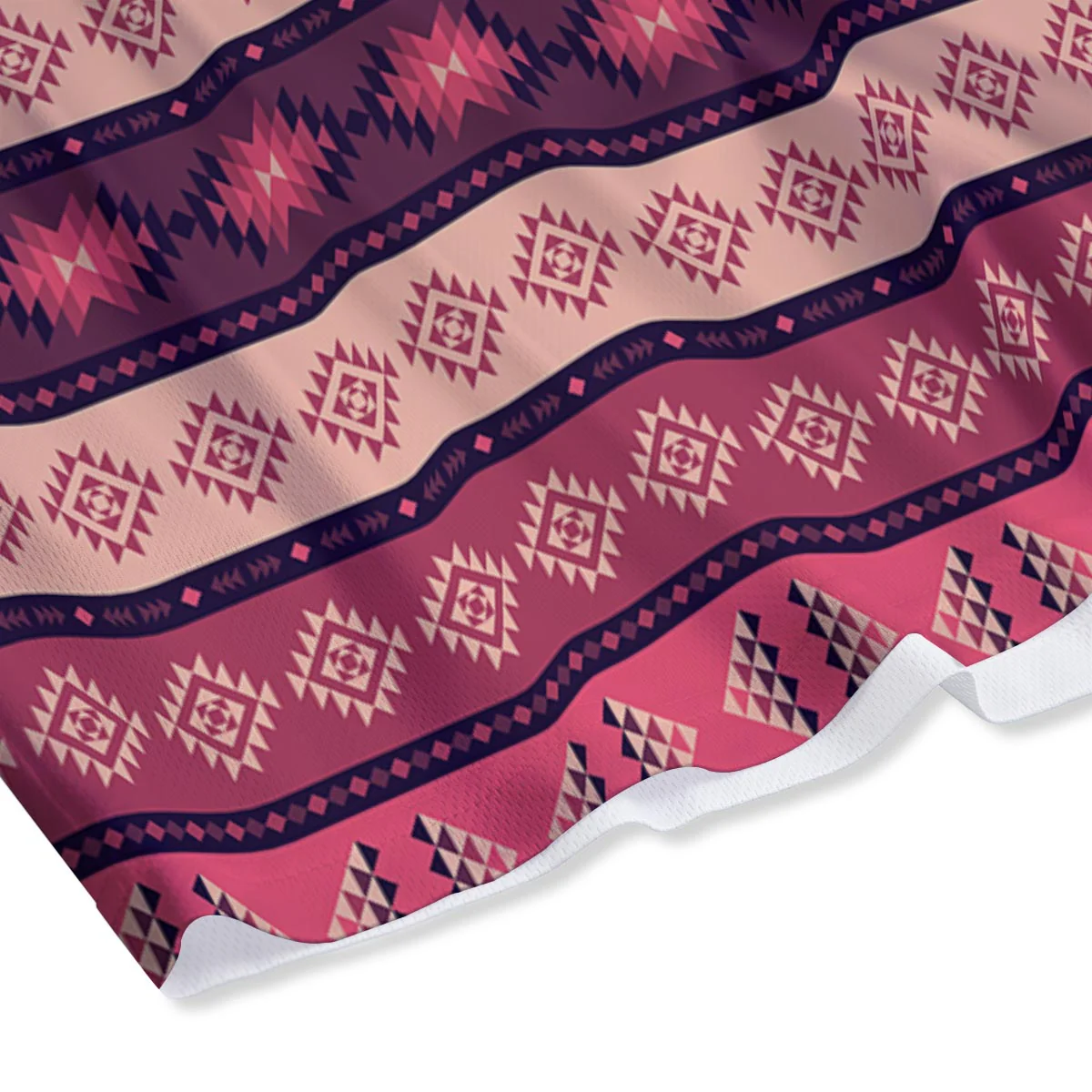 Stripe Southwestern Print Pattern Mesh Shorts - Image 4