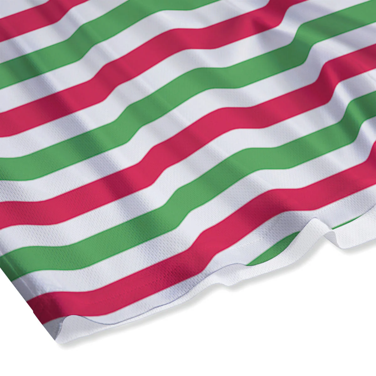 Striped Merry Christmas Print Pattern Mesh Shorts - Image 4