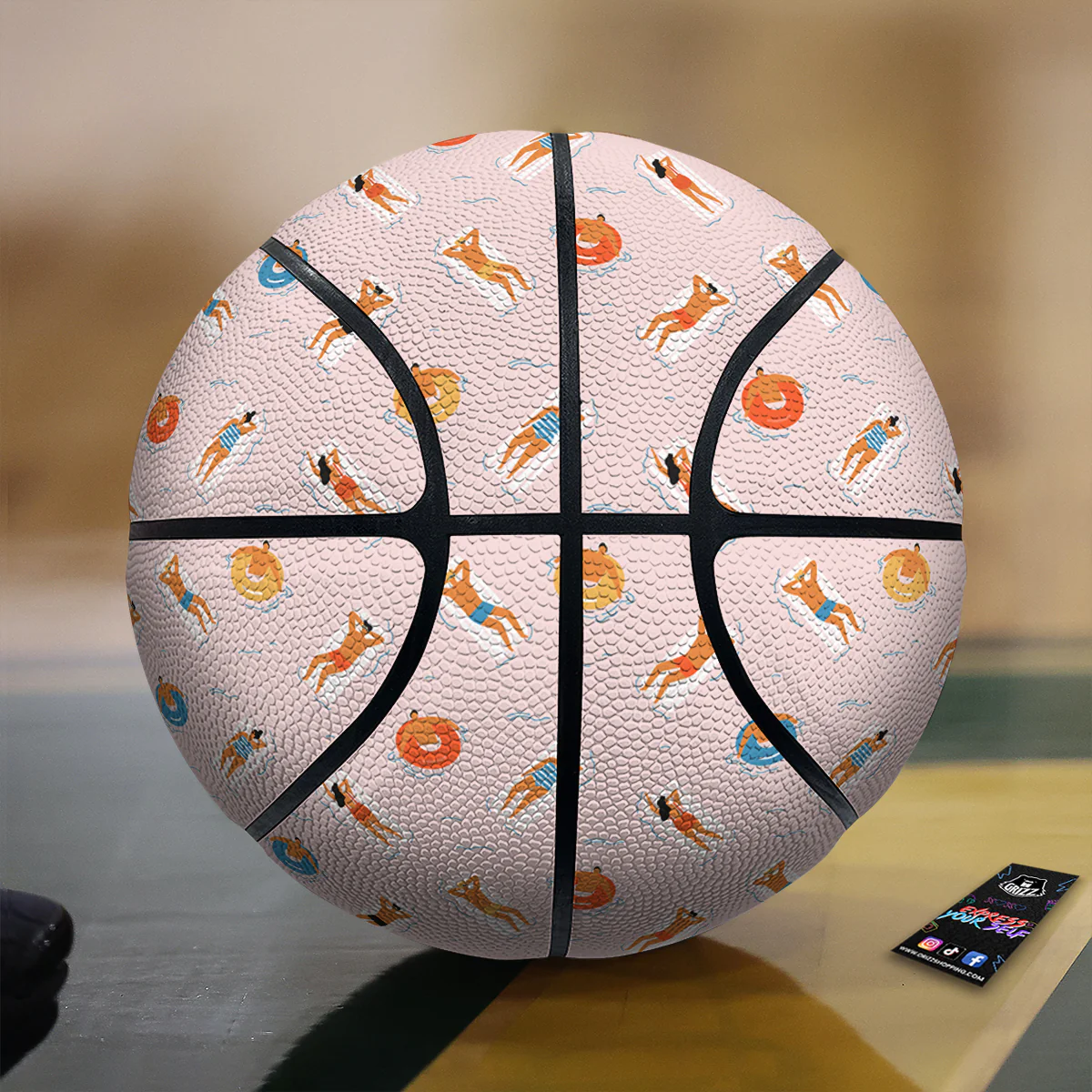 Summer Time Relixing Print Pattern Basketball