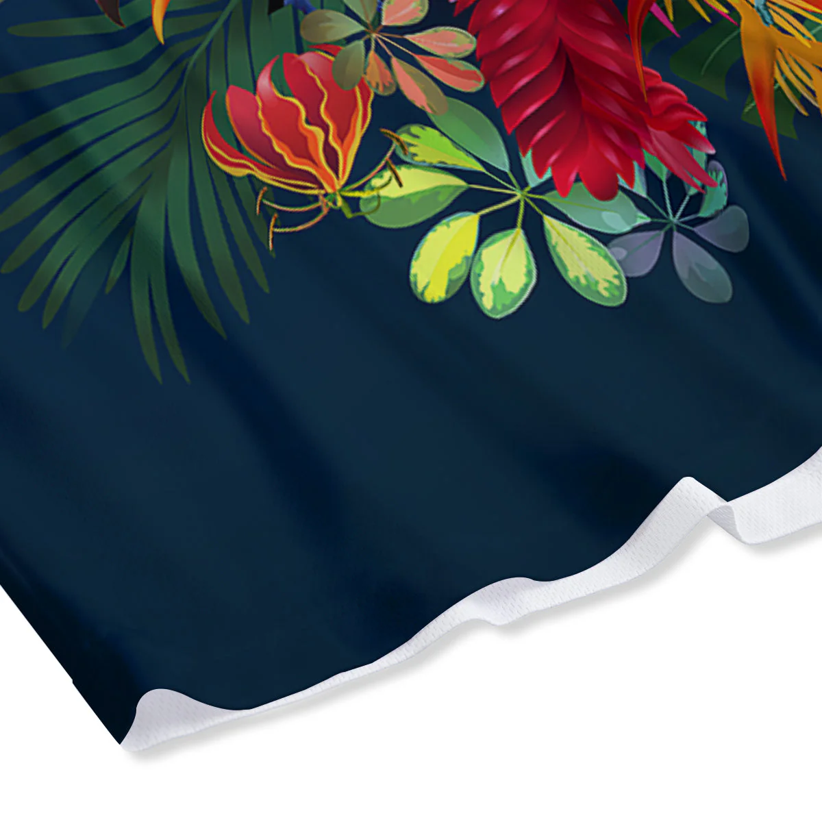 Summer Tropical Birds And Flowers For Travel Print Mesh Shorts - Image 4