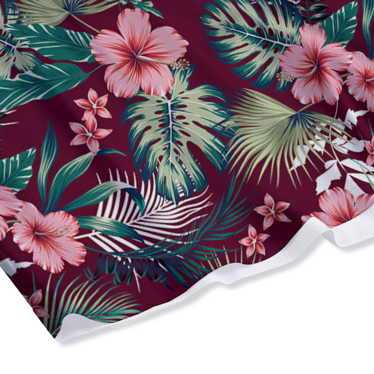 Summer Tropical Print Pattern Mesh Shorts - Image 4