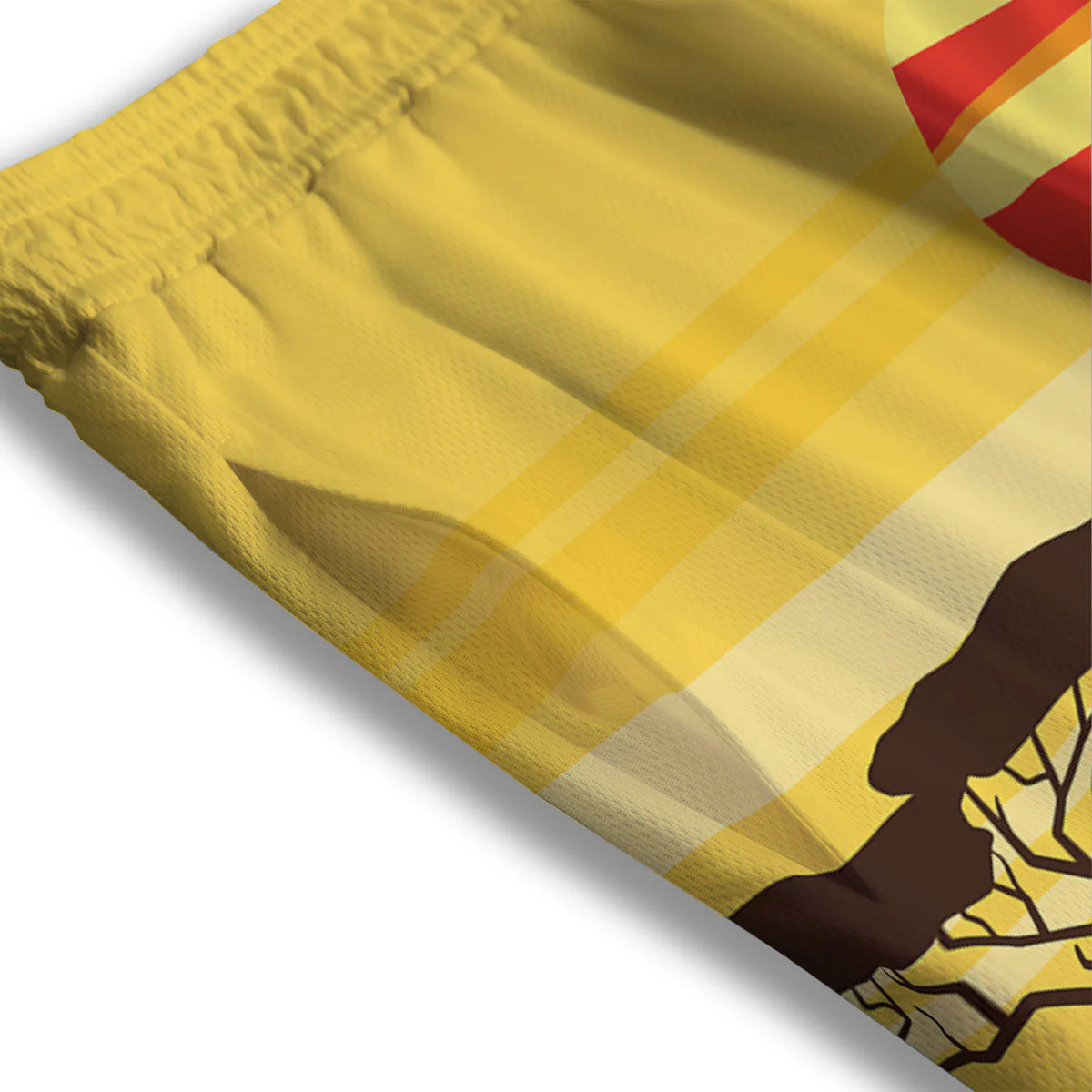 Sun African Print Mesh Shorts - Image 3