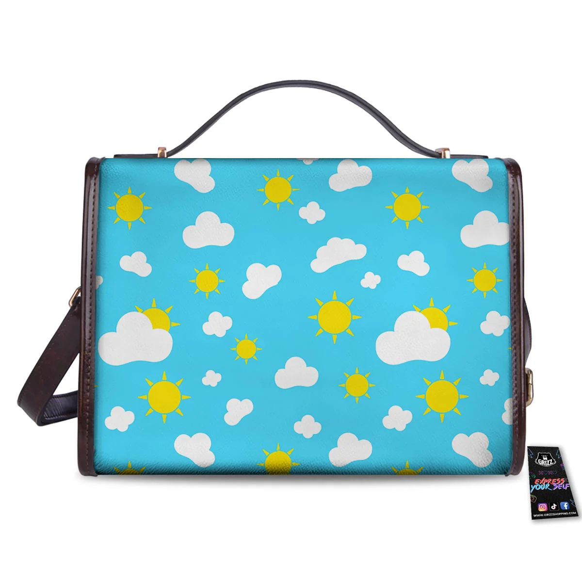 Sun Shiny Print Pattern Women's Satchel Bag - Image 2