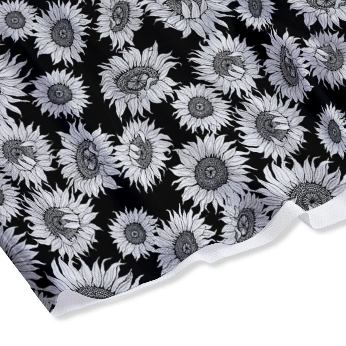 Sunflower Black Print Pattern Mesh Shorts - Image 4