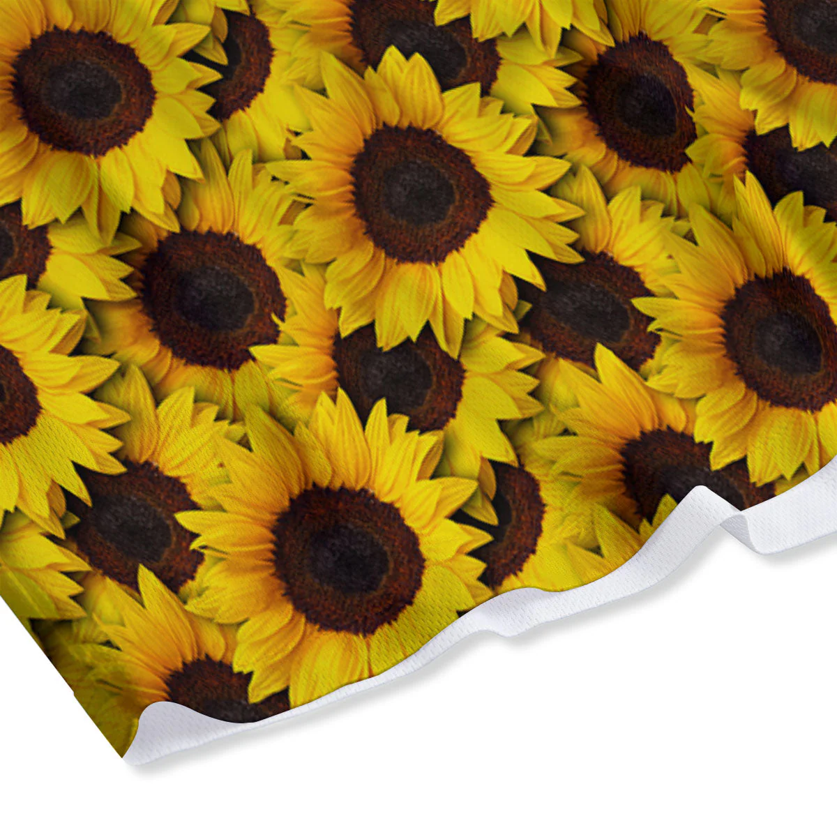 Sunflower Yellow Print Pattern Mesh Shorts - Image 4