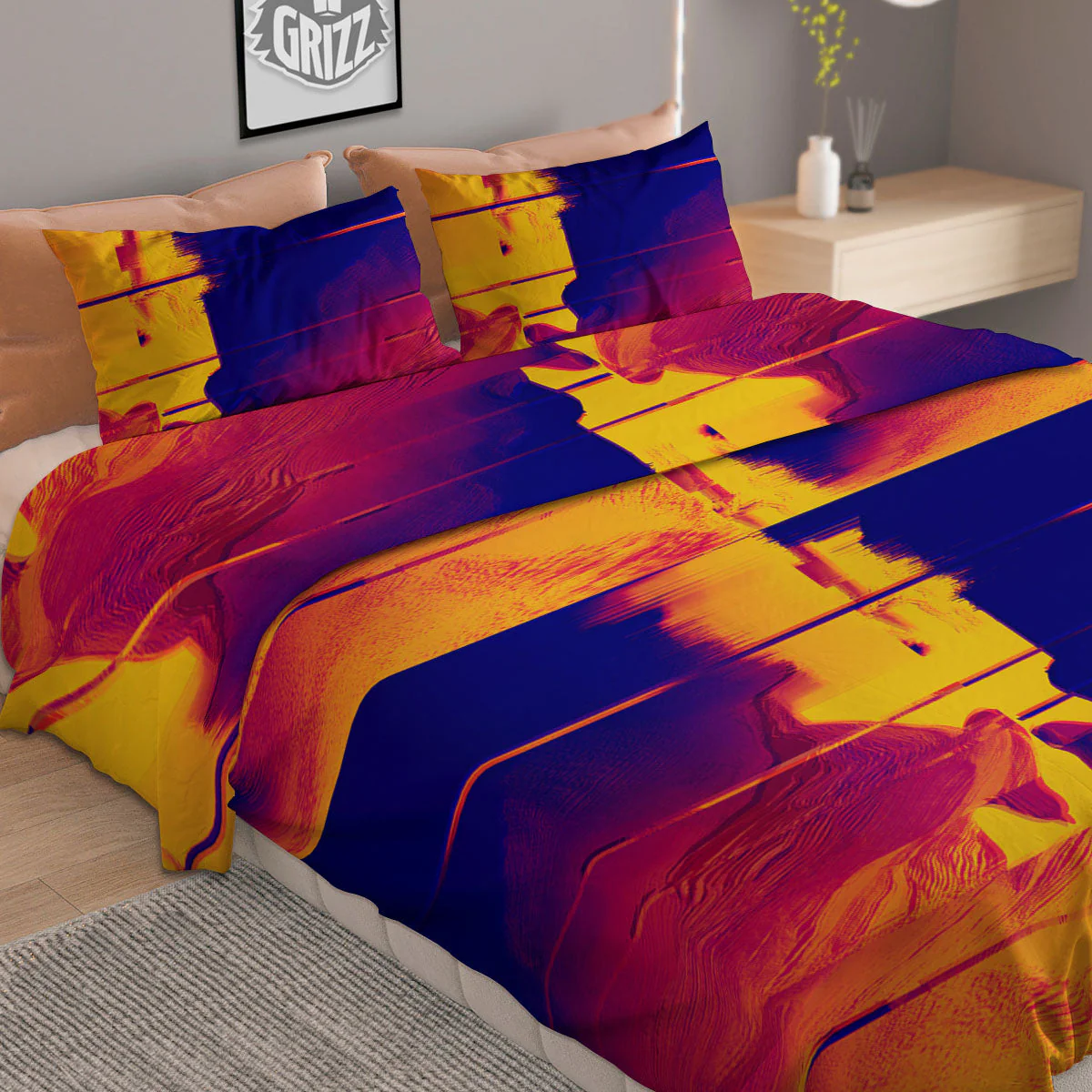 Surface Psychedelic Print Pattern Duvet Cover Bedding Set - Image 2