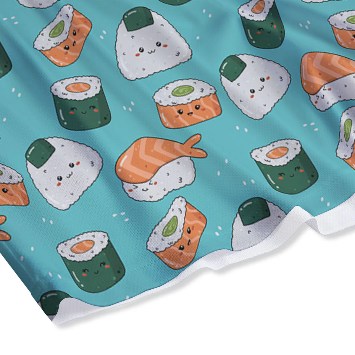 Sushi Kawaii Japanese Print Pattern Mesh Shorts - Image 4
