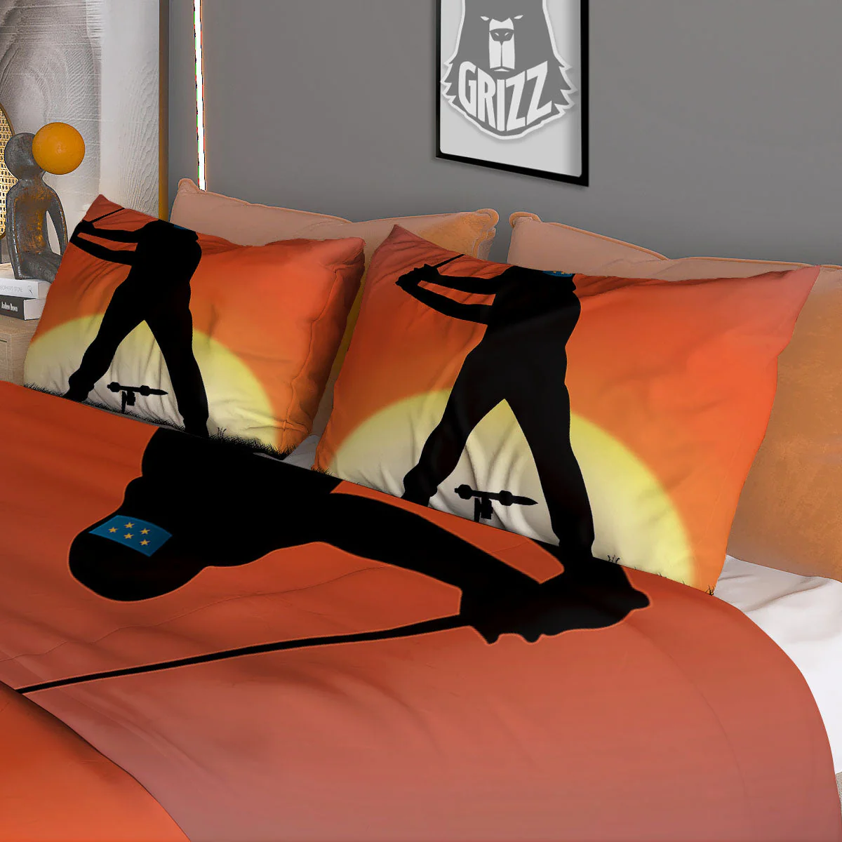 Swing Pro Golf Print Duvet Cover Bedding Set - Image 3