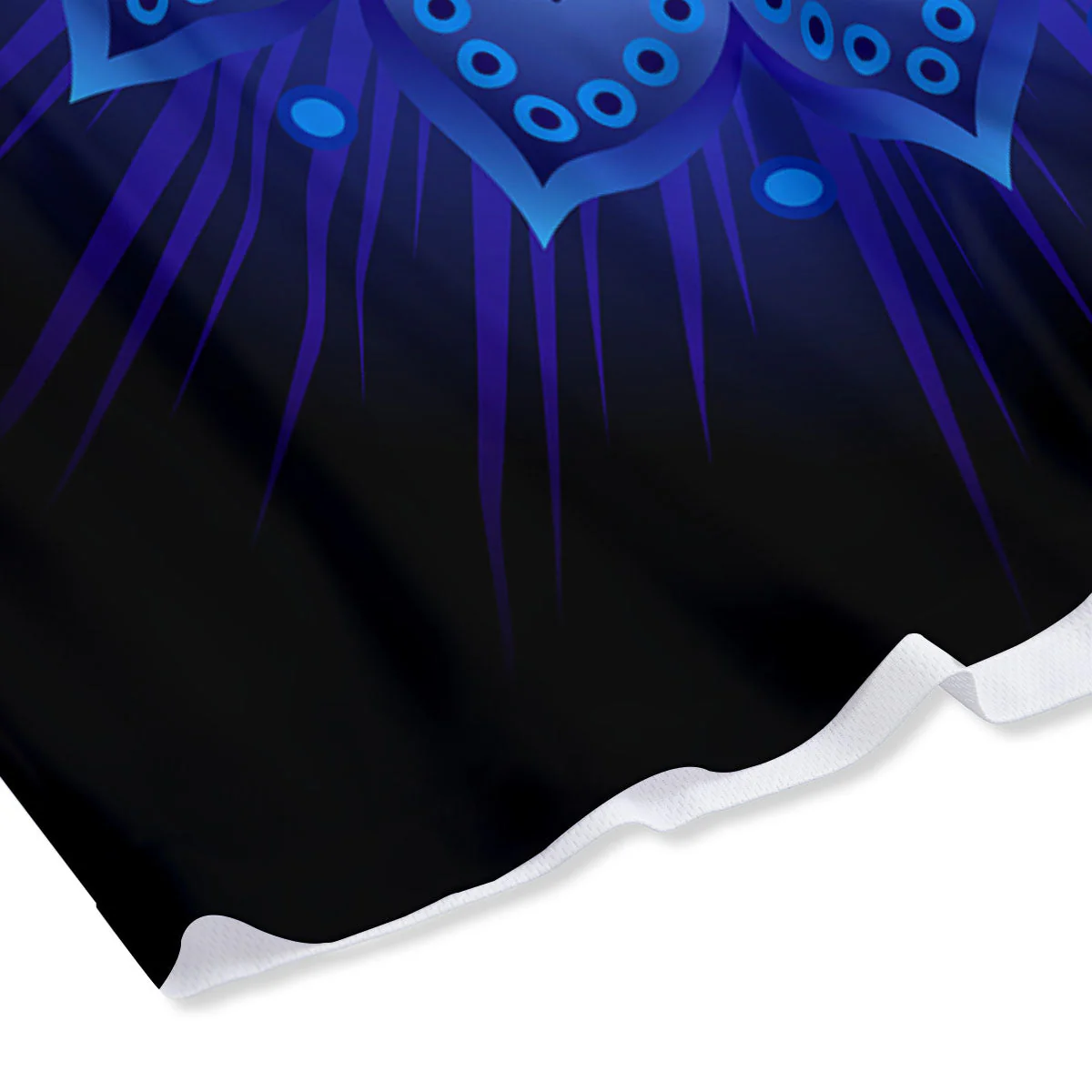 Symbol Ajna Chakra Print Mesh Shorts - Image 4