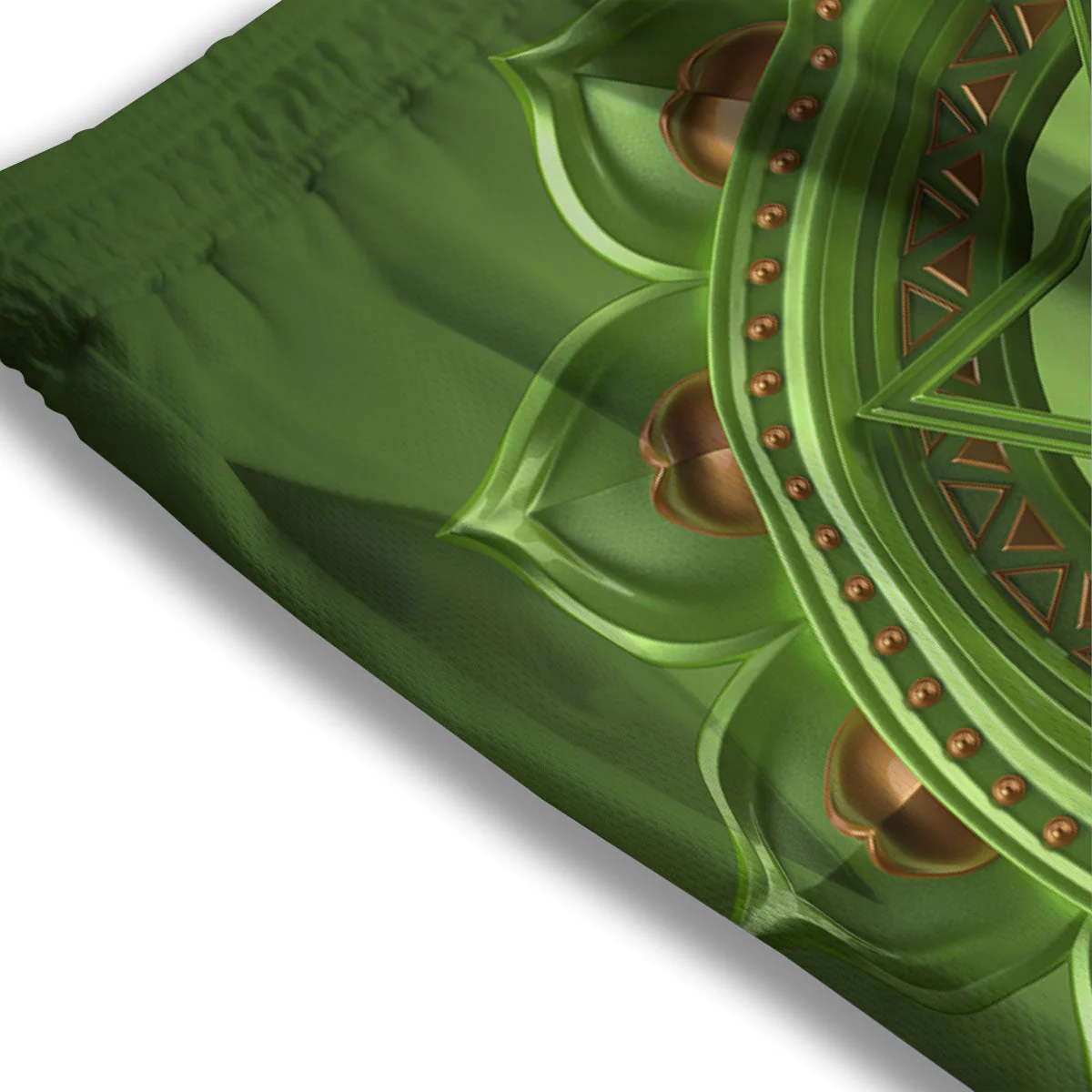 Symbol Anahata Chakra Print Mesh Shorts - Image 3