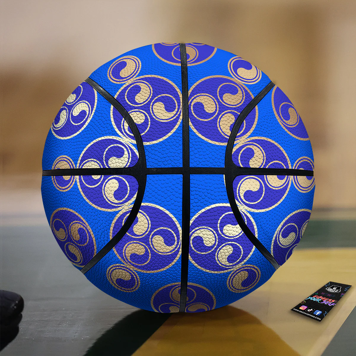 Symbol Blue Celtic Print Basketball