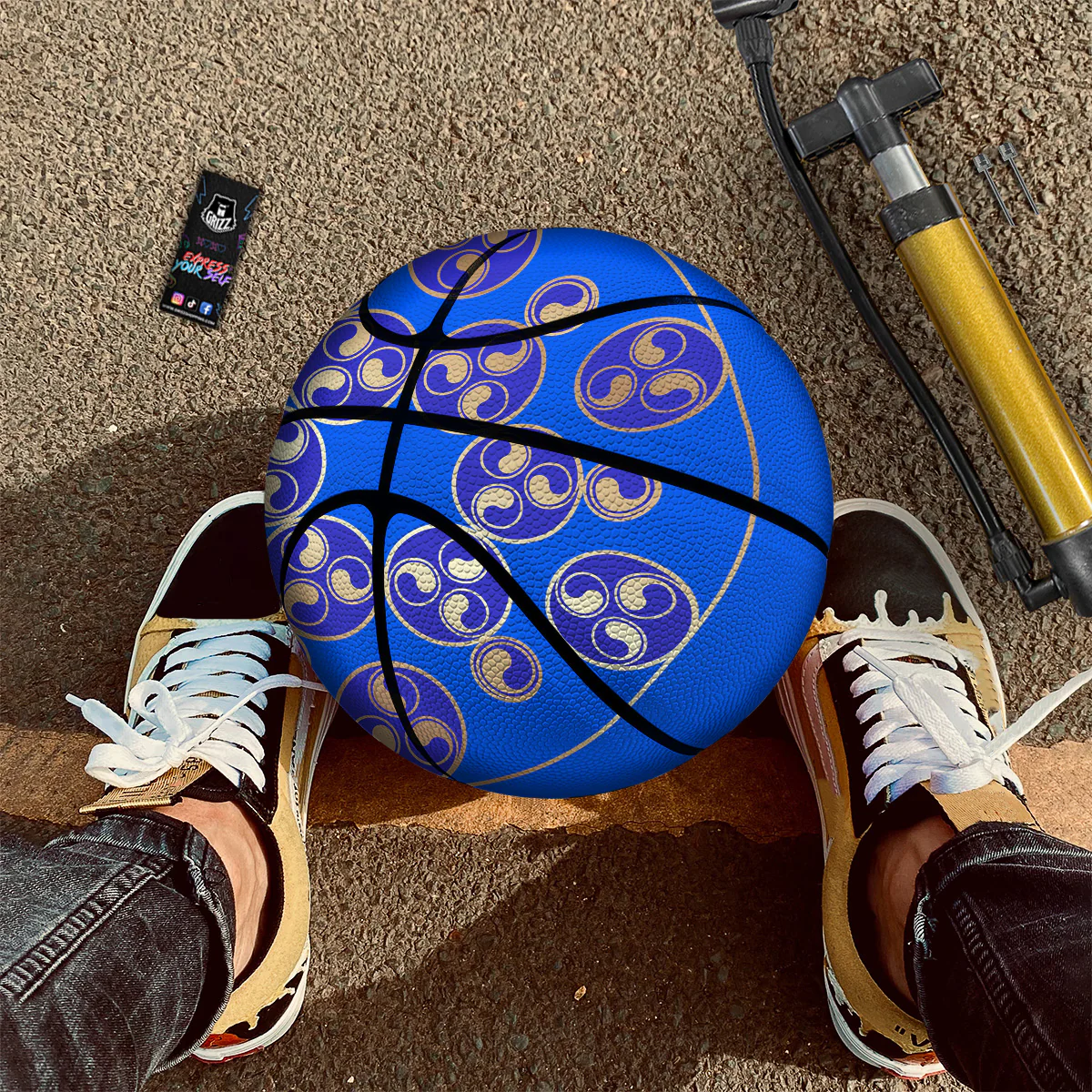 Symbol Blue Celtic Print Basketball - Image 3