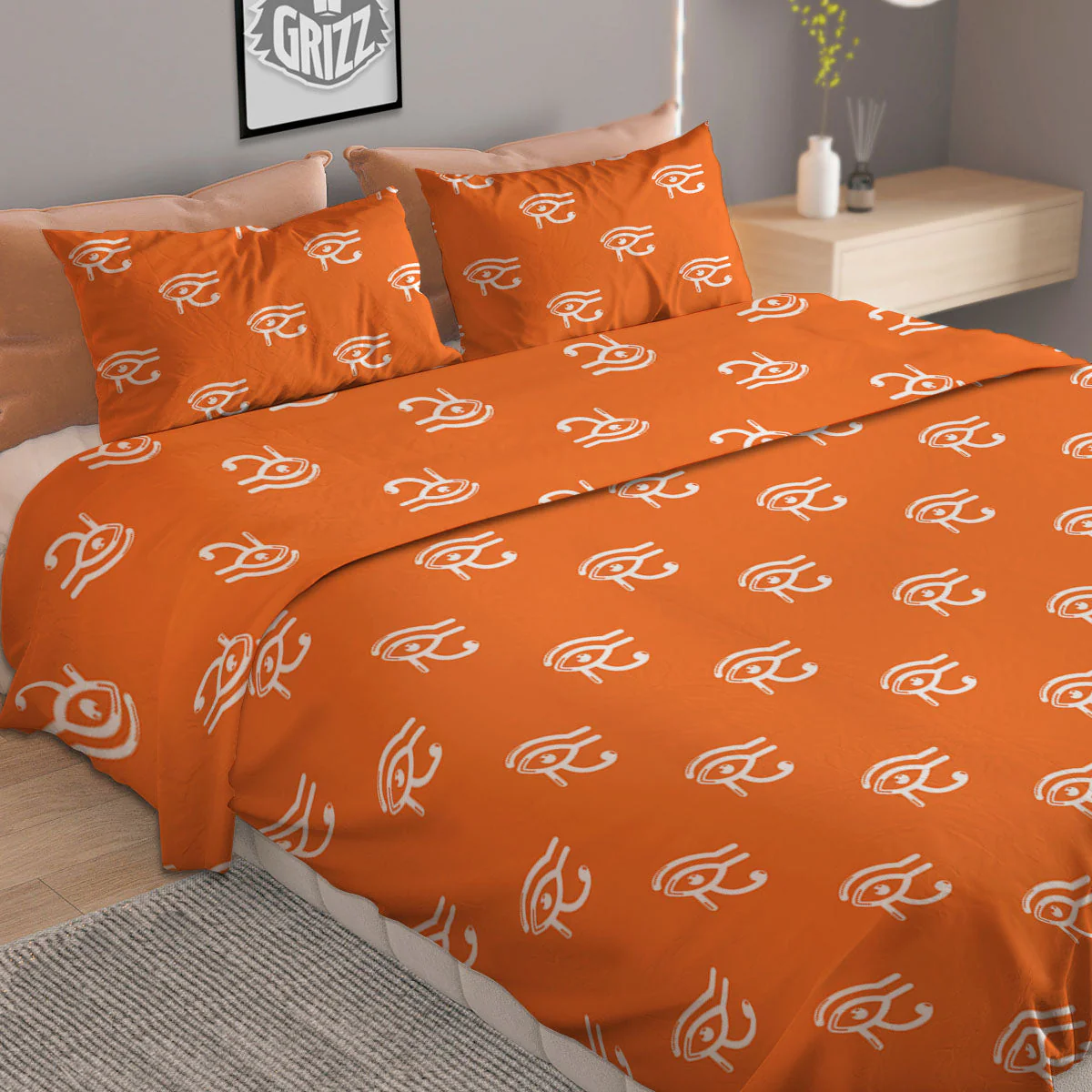 Symbol Eye Of Horus Pattern Duvet Cover Bedding Set - Image 2