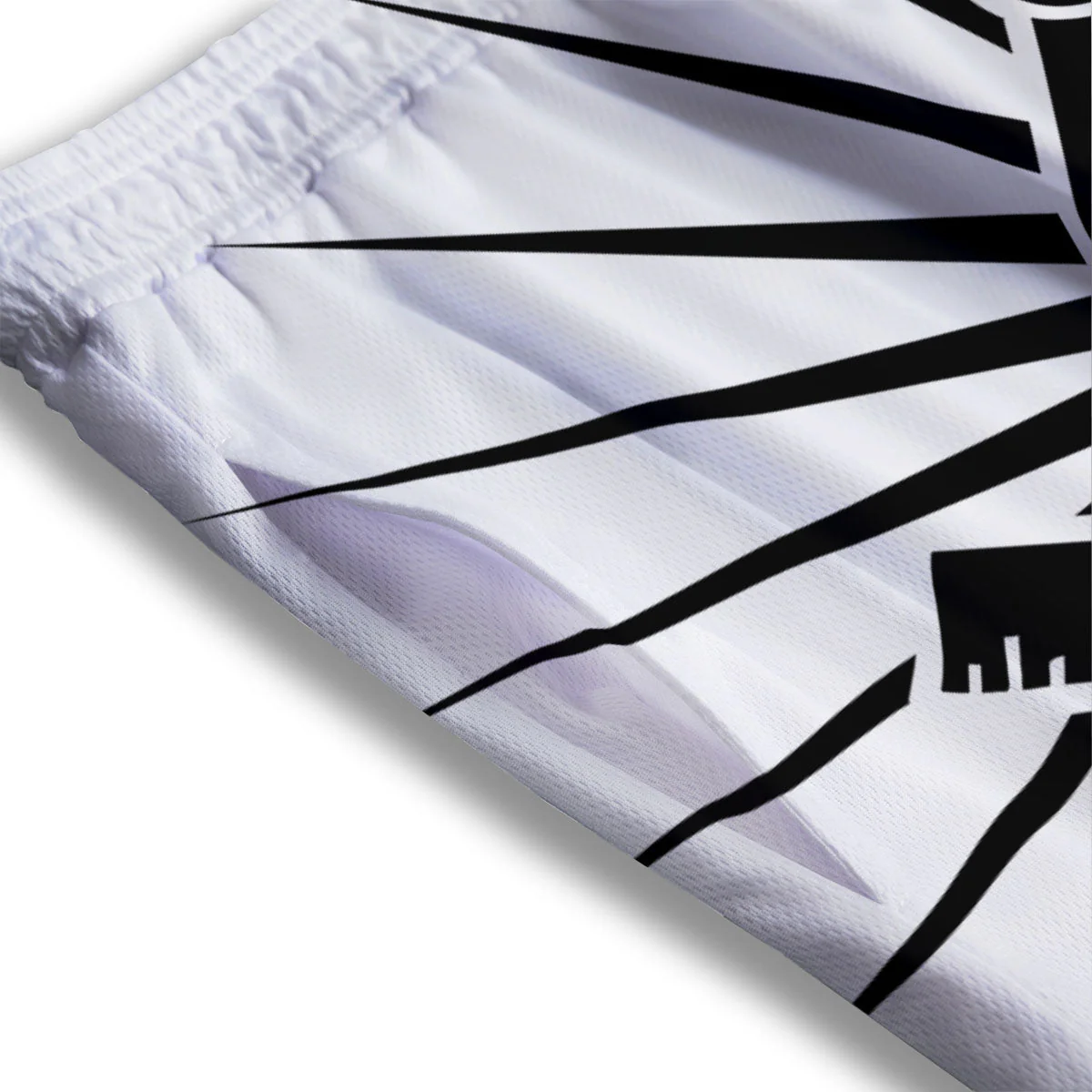 Symbol Freemasonry Print Mesh Shorts - Image 3