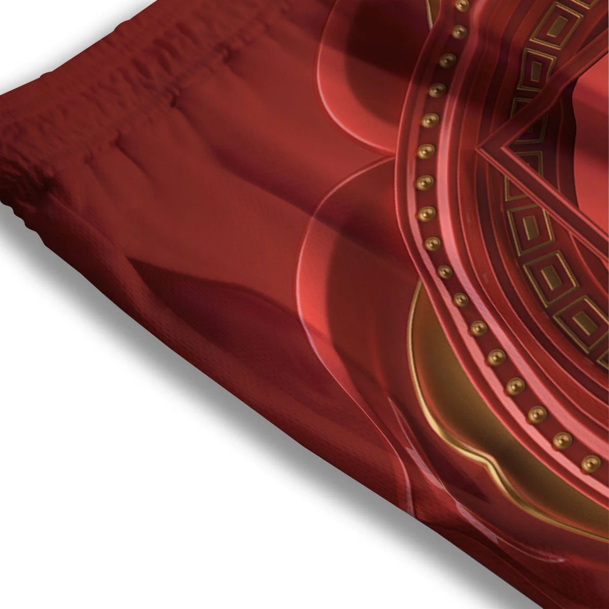 Symbol Muladhara Chakra Print Mesh Shorts - Image 3