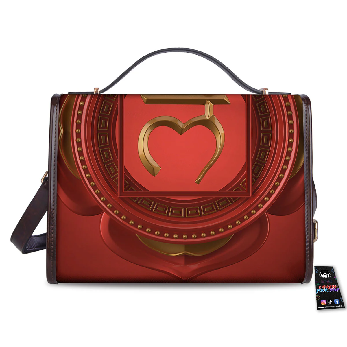 Symbol Muladhara Chakra Print Women's Satchel Bag - Image 2