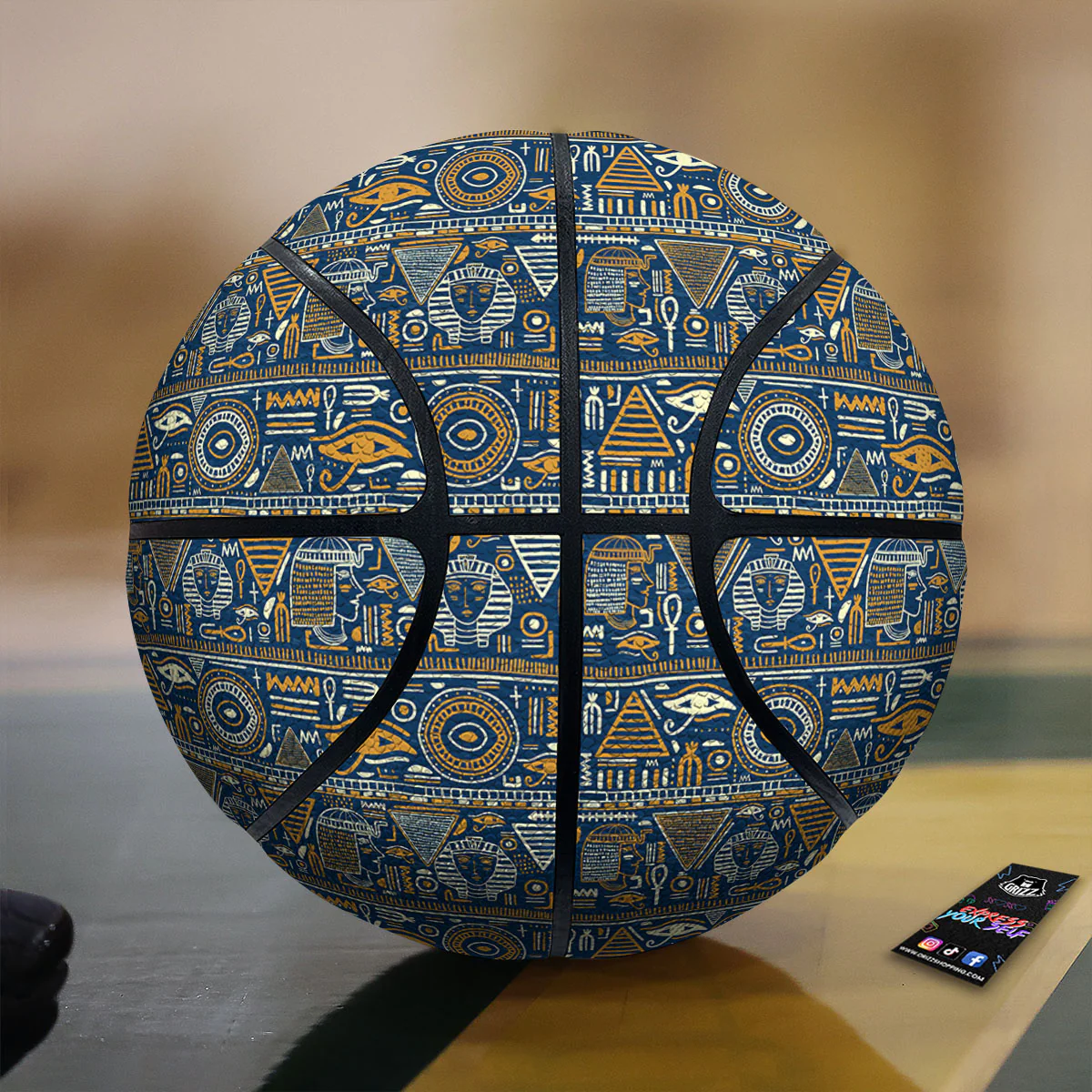 Symbols Tribal Egyptian Print Basketball