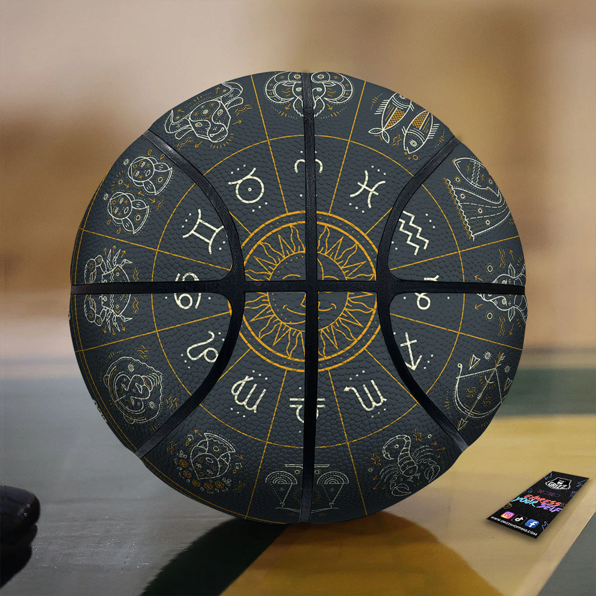 Symbols Zodiac Astrology Print Basketball