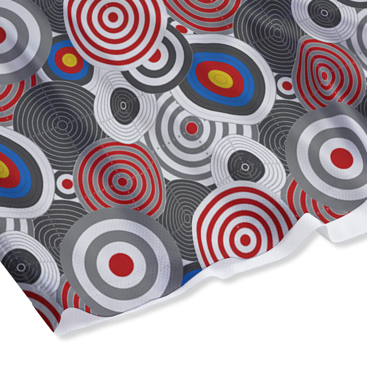 Target Darts Board Game Print Pattern Mesh Shorts - Image 4