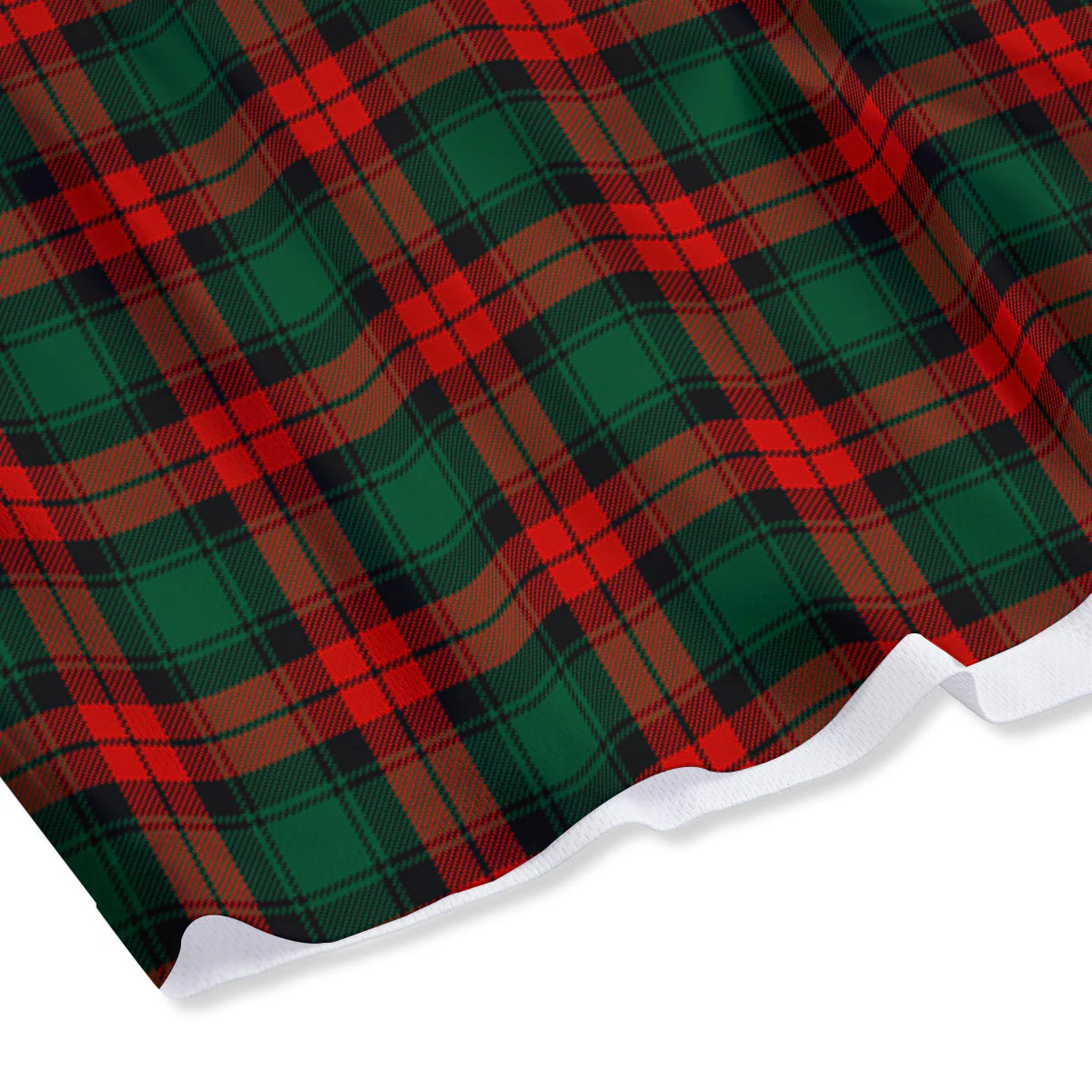 Tartan Christmas Print Pattern Mesh Shorts - Image 4