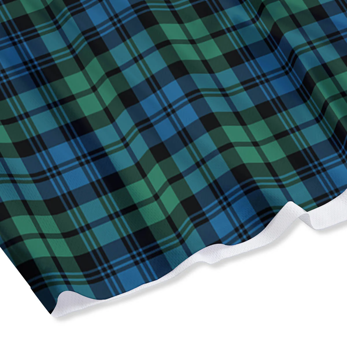 Tartan Clan Campbell Print Pattern Mesh Shorts - Image 4