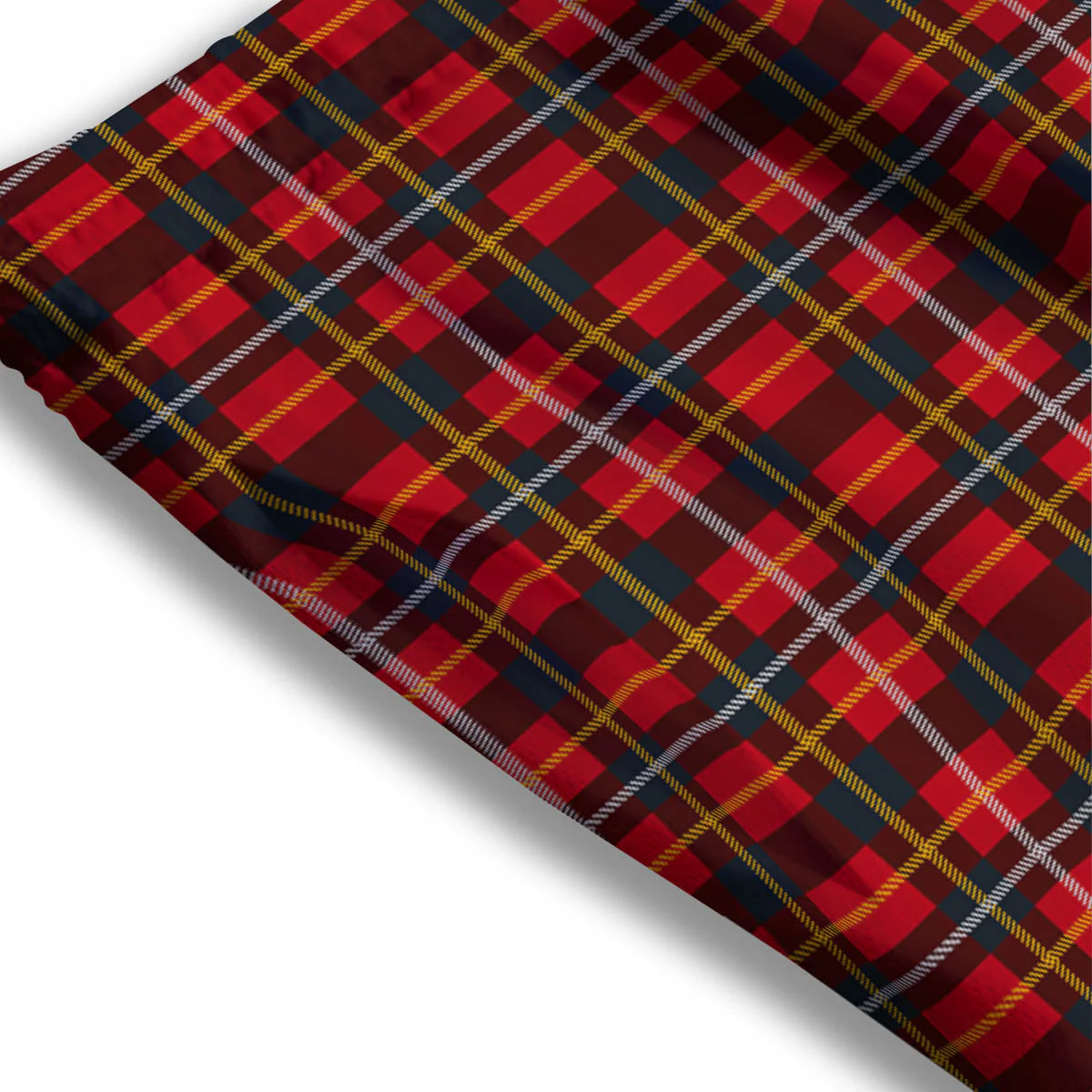 Tartan Clan Macqueen Print Pattern Mesh Shorts - Image 3