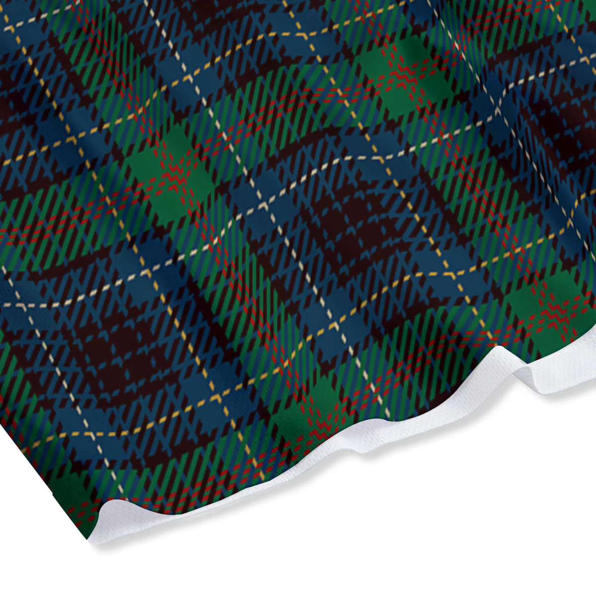 Tartan Irish Print Pattern Mesh Shorts - Image 4