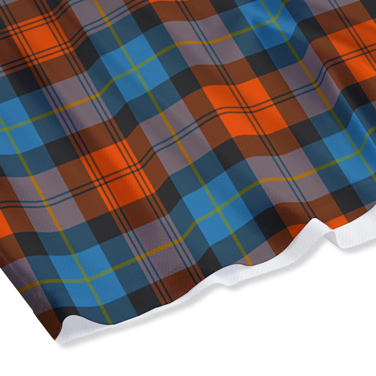 Tartan Western Print Pattern Mesh Shorts - Image 4