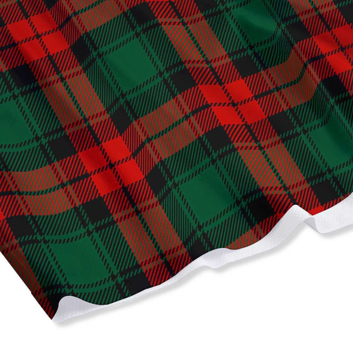 Tartan Xmas Scottish Print Pattern Mesh Shorts - Image 4