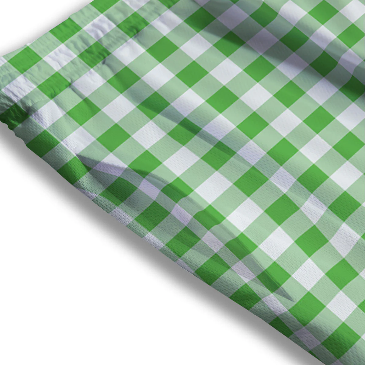 Tattersall Green Print Pattern Mesh Shorts - Image 3