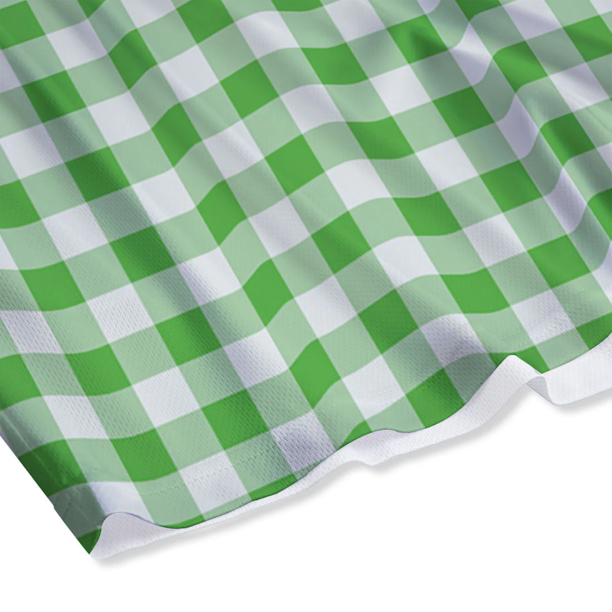 Tattersall Green Print Pattern Mesh Shorts - Image 4