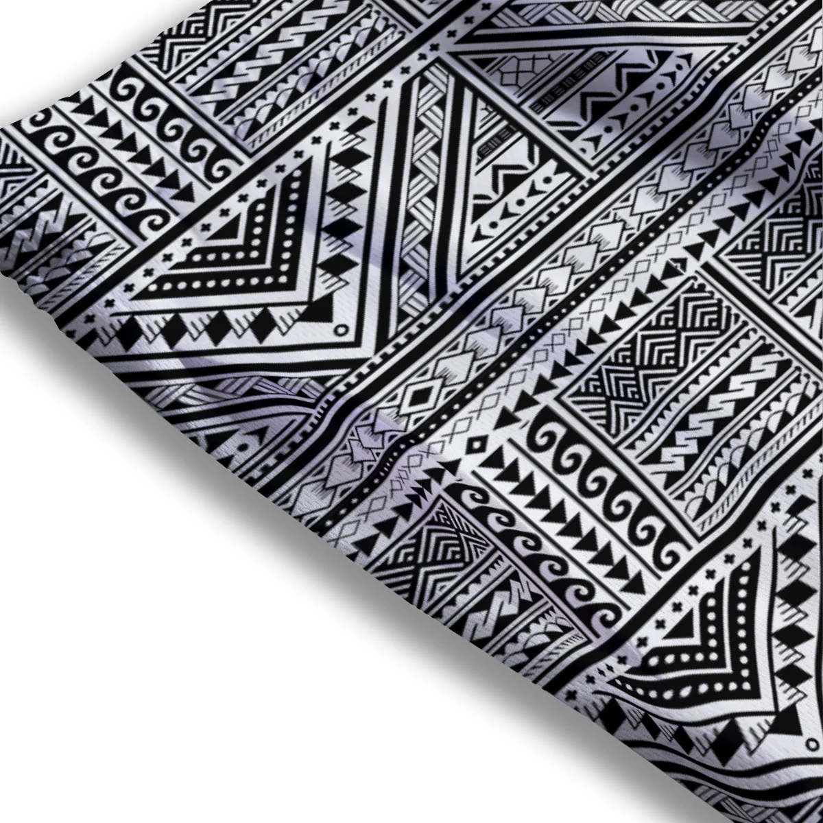 Tattoo Maori Polynesian Print Pattern Mesh Shorts - Image 3