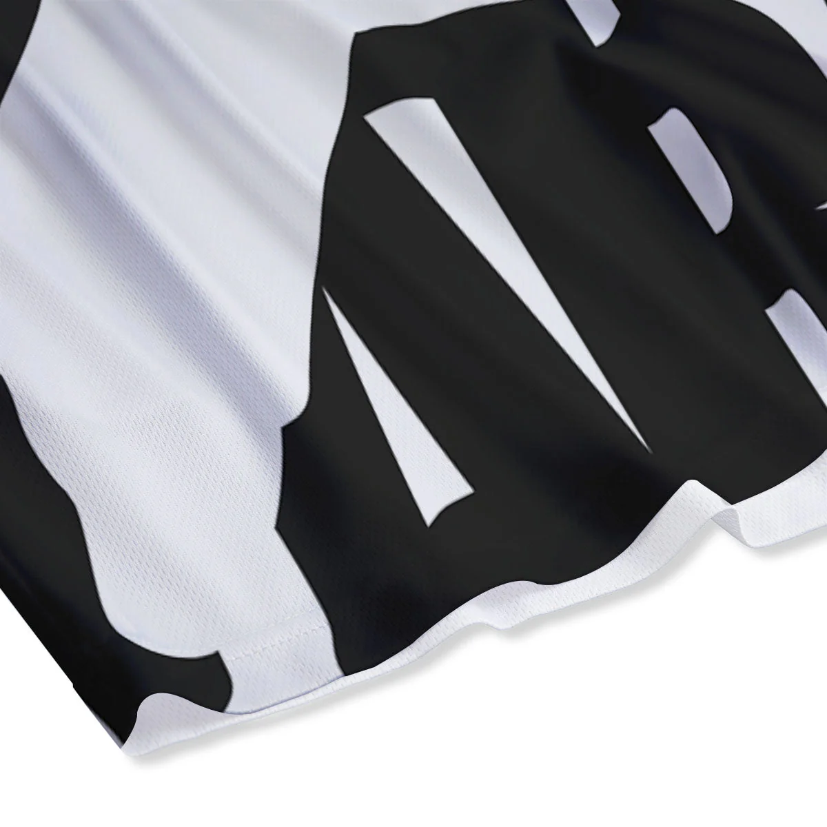 Text Karate Print Mesh Shorts - Image 4