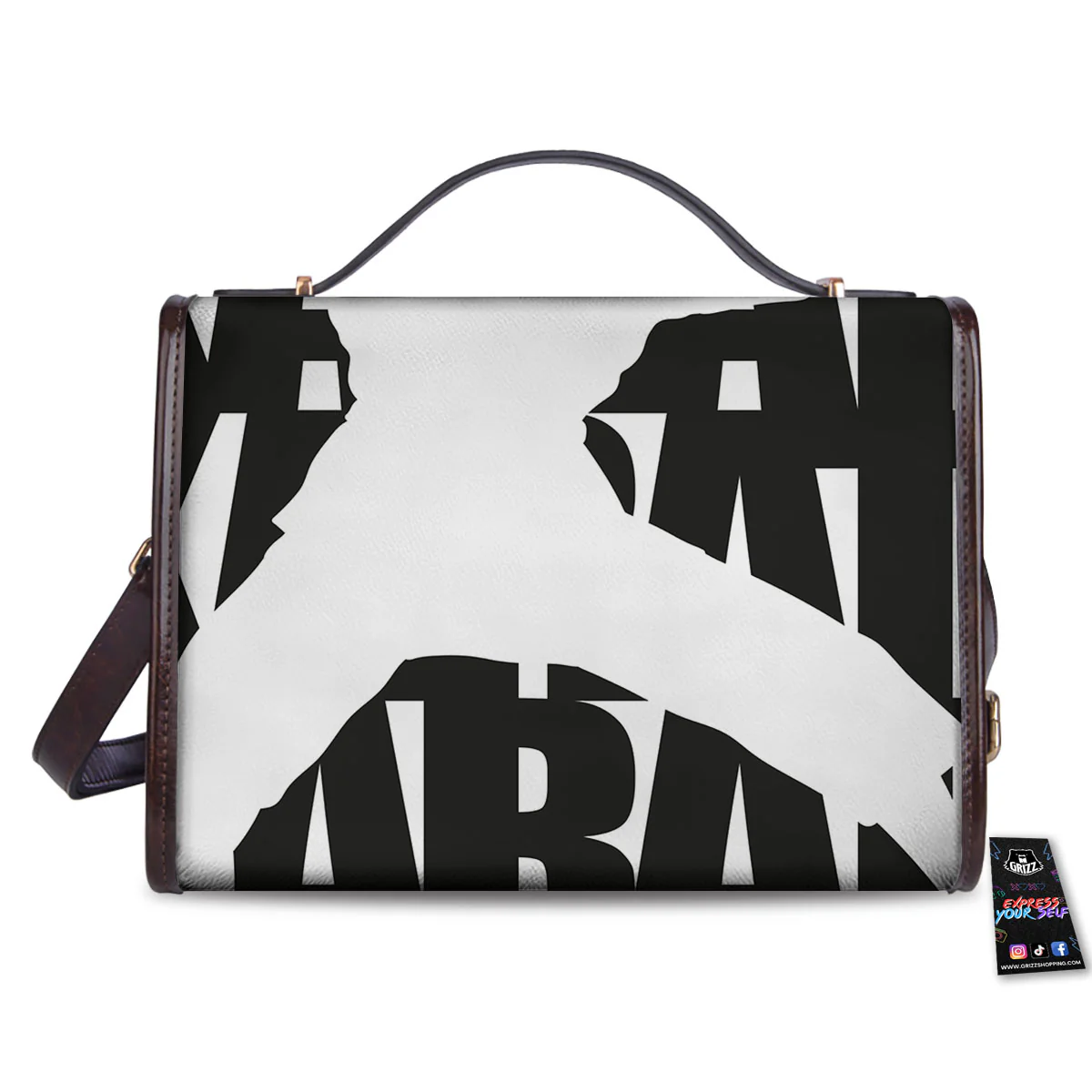 Text Karate Print Women's Satchel Bag - Image 2