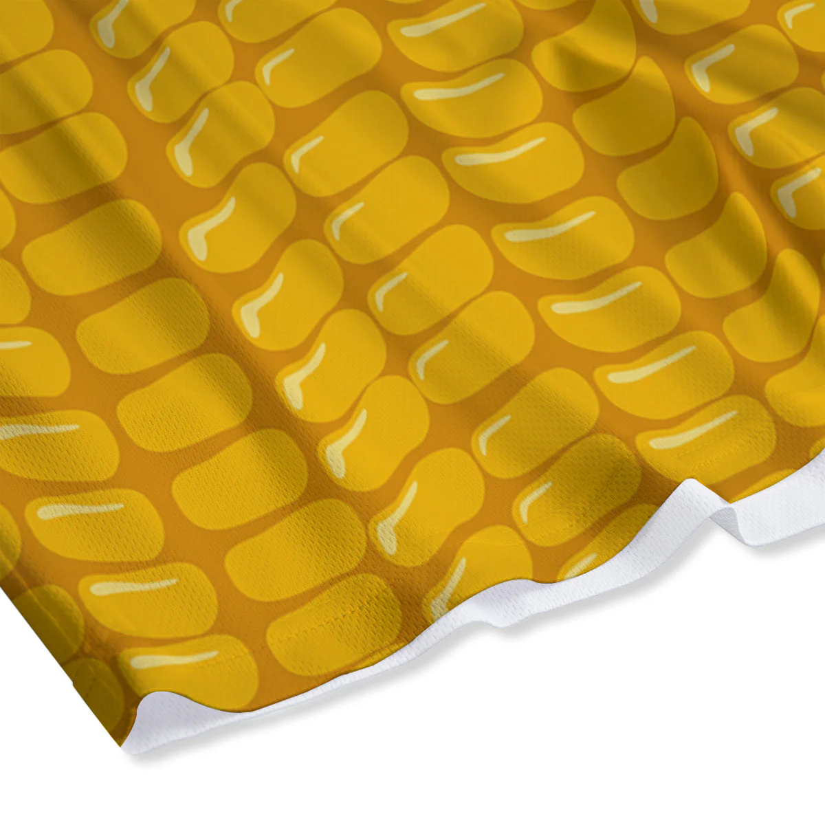 Texture Corn Print Mesh Shorts - Image 4