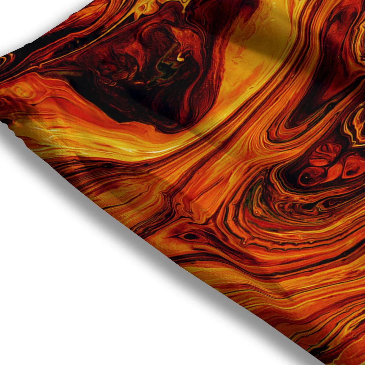 Texture Lava Print Mesh Shorts - Image 3