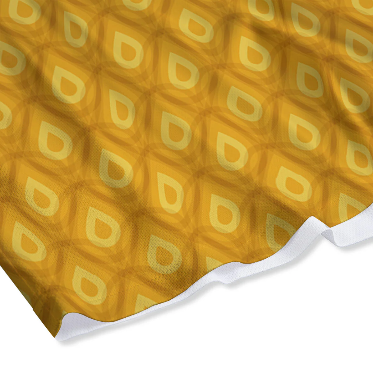 Texture Pineapple Print Pattern Mesh Shorts - Image 4