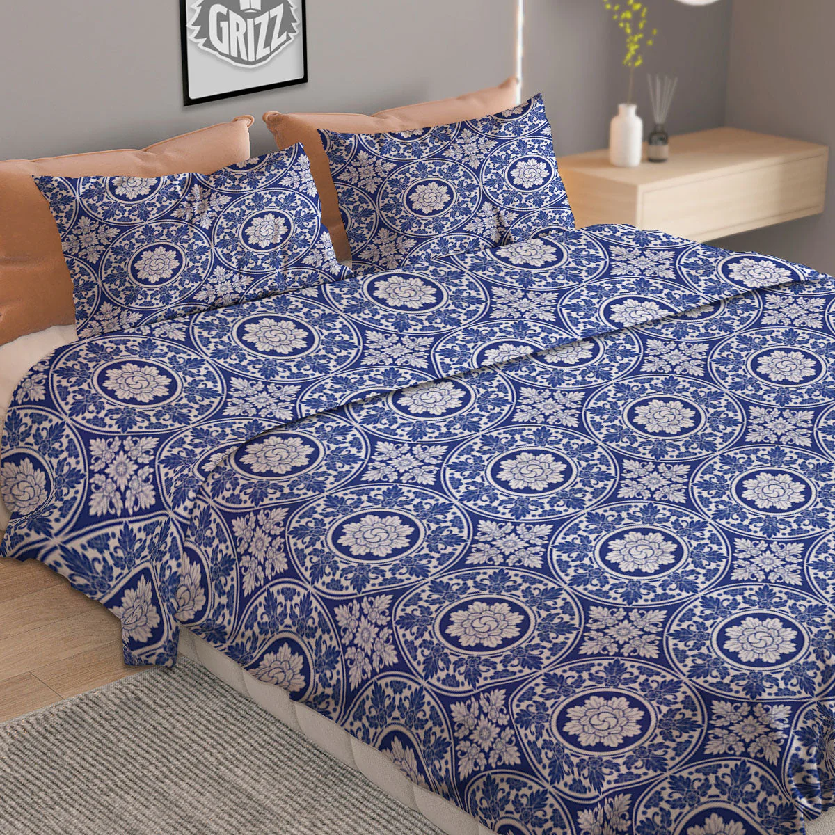 Thai Ethnic Print Pattern Duvet Cover Bedding Set - Image 2