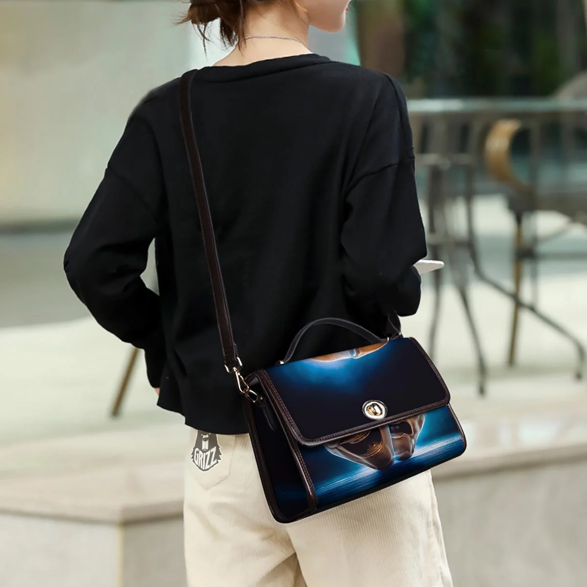 The Theatre Masks Sock And Buskin Women's Satchel Bag - Image 3