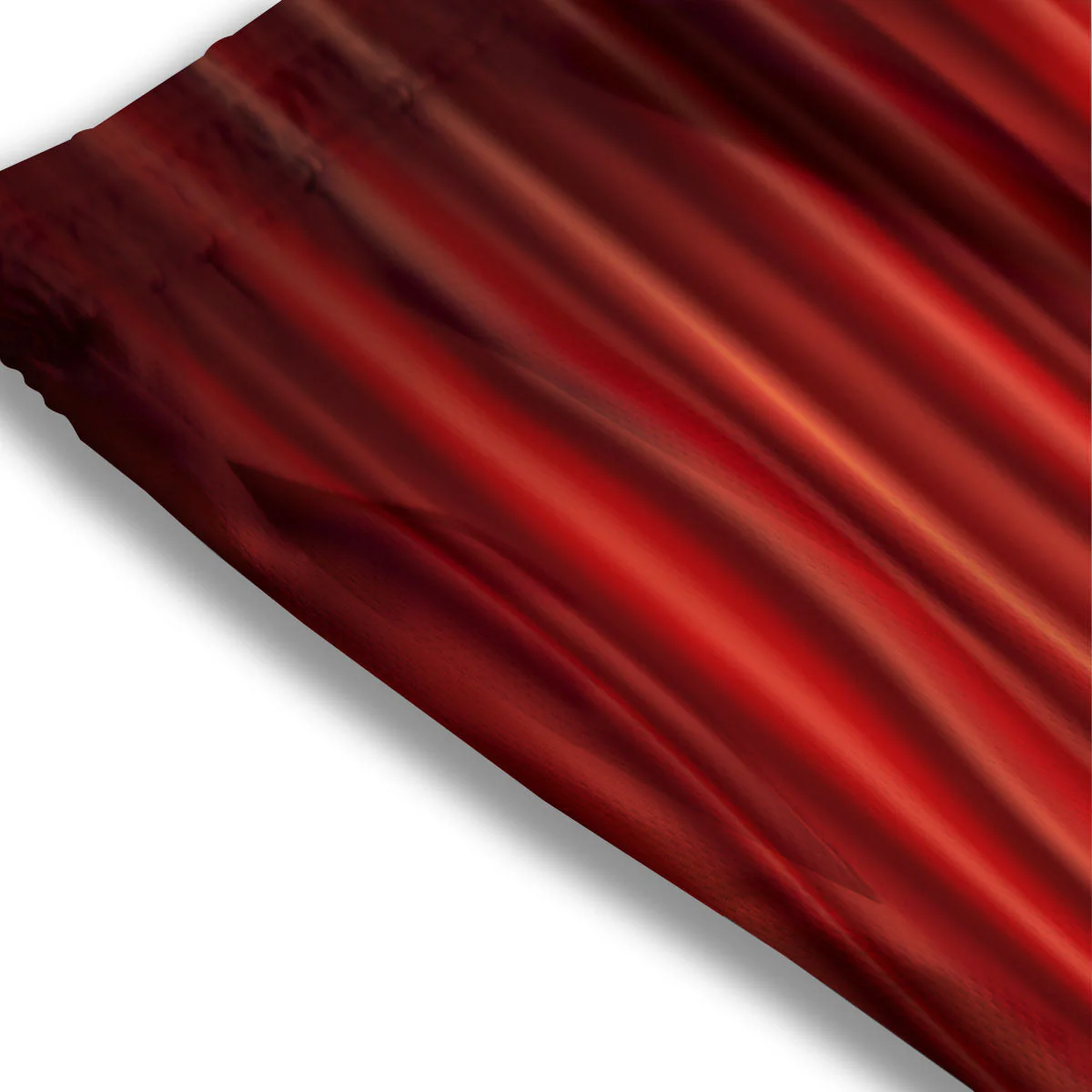 Theater Red Curtain Print Mesh Shorts - Image 3